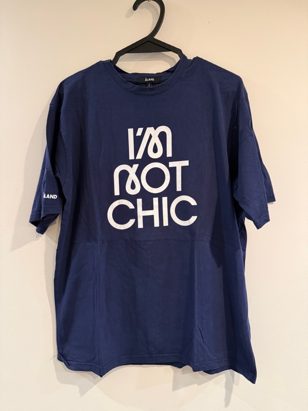 AND Men's Navy Short Sleeve Graphic Tee - I'm Not Chic